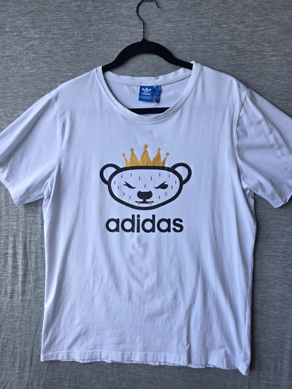 Adidas Originals x NIGO Crown Bear T Shirt XXL White Graphic Tee Streetwear